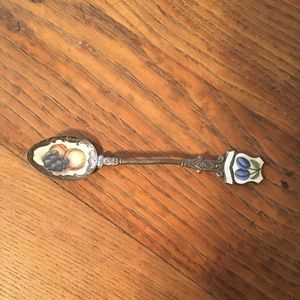 SALE - CZECHOSLOVAKIA Enameled Spoon Marked CZECH Vintage